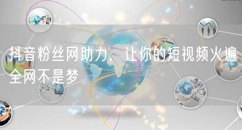 抖音粉丝网助力，让你的短视频火遍全网不是梦