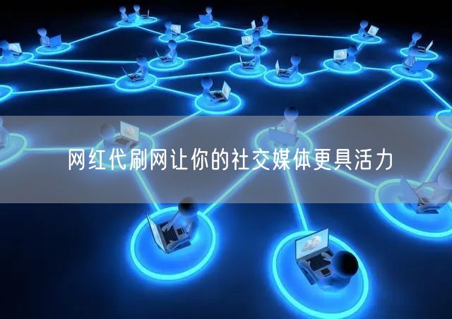 网红代刷网让你的社交媒体更具活力